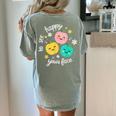 Groovy Happy To See Your Face Teacher School Appreciation Women's Comfort Colors T-Shirt Back Print Bay Groovy Happy To See Your Face Teacher School Appreciation Women's Comfort Colors T-Shirt Back Print Bay