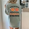 Groovy I Teach The Cutest Pumpkins In The Patch For Teacher Women's Comfort Colors T-Shirt Back Print Bay Groovy I Teach The Cutest Pumpkins In The Patch For Teacher Women's Comfort Colors T-Shirt Back Print Bay