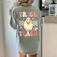 Groovy Teacher Halloween Retro Trick Or Teach Floral Ghost Women's Comfort Colors T-Shirt Back Print Bay Groovy Teacher Halloween Retro Trick Or Teach Floral Ghost Women's Comfort Colors T-Shirt Back Print Bay