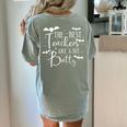 Halloween Best Teachers Are A Bit Batty Spooky Bats Women's Comfort Colors T-Shirt Back Print Bay Halloween Best Teachers Are A Bit Batty Spooky Bats Women's Comfort Colors T-Shirt Back Print Bay