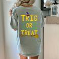 Halloween Math Teacher Trig Or Treat Student School College Women's Comfort Colors T-Shirt Back Print Bay Halloween Math Teacher Trig Or Treat Student School College Women's Comfort Colors T-Shirt Back Print Bay