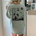 Halloween Music Note Clefs Spooky Ghost For Music Teacher Women's Comfort Colors T-Shirt Back Print Bay