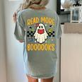 Halloween Read More Books Retro Costume Teacher Women Girls Women's Comfort Colors T-Shirt Back Print Bay