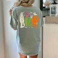 Halloween SPED Teacher Boo In ASL Boo Hands Sign Language Women's Comfort Colors T-Shirt Back Print Bay