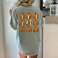 Halloween Teacher Fall Book Pumpkin Retro Reading Women's Comfort Colors T-Shirt Back Print Bay Halloween Teacher Fall Book Pumpkin Retro Reading Women's Comfort Colors T-Shirt Back Print Bay