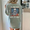 Halloween Teacher I'Ll Just Wait Until It's Quiet Women Women's Comfort Colors T-Shirt Back Print Bay