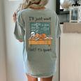 Halloween Teacher I'Ll Just Wait Until It's Quiet Women's Comfort Colors T-Shirt Back Print Bay