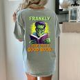 Halloween Teacher Librarian Frankenstein Reading Books Women's Comfort Colors T-Shirt Back Print Bay Halloween Teacher Librarian Frankenstein Reading Books Women's Comfort Colors T-Shirt Back Print Bay