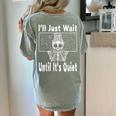 Halloween Teacher Math I'Ll Just Wait Until It's Quiet Women's Comfort Colors T-Shirt Back Print Bay Halloween Teacher Math I'Ll Just Wait Until It's Quiet Women's Comfort Colors T-Shirt Back Print Bay