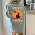 Halloween Teacher Witch Lets Eat Kids Punctuation Women's Comfort Colors T-Shirt Back Print Bay Halloween Teacher Witch Lets Eat Kids Punctuation Women's Comfort Colors T-Shirt Back Print Bay