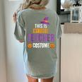 Halloween Teachers This Is My Tired Teacher Costume Women's Comfort Colors T-Shirt Back Print Bay Halloween Teachers This Is My Tired Teacher Costume Women's Comfort Colors T-Shirt Back Print Bay