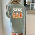 Hangin With My Cookies Gingerbread Christmas Teacher Women's Comfort Colors T-Shirt Back Print Bay Hangin With My Cookies Gingerbread Christmas Teacher Women's Comfort Colors T-Shirt Back Print Bay