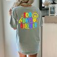 Happy 100th Day Of School 100 Days Brighter Girls Teacher Women's Comfort Colors T-Shirt Back Print Bay Happy 100th Day Of School 100 Days Brighter Girls Teacher Women's Comfort Colors T-Shirt Back Print Bay