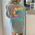 Happy 100th Day Of School Teacher Student 100 Days Tie Dye Men Women Kids Women's Comfort Colors T-Shirt Back Print Bay Happy 100th Day Of School Teacher Student 100 Days Tie Dye Men Women Kids Women's Comfort Colors T-Shirt Back Print Bay