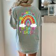Happy 50th Days Of School Rainbow Teacher 50 Days Smarter Women's Comfort Colors T-Shirt Back Print Bay Happy 50th Days Of School Rainbow Teacher 50 Days Smarter Women's Comfort Colors T-Shirt Back Print Bay