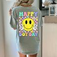 Happy Dot Day Shirts Teacher Student Girls Kids Smile Face Women's Comfort Colors T-Shirt Back Print Bay Happy Dot Day Shirts Teacher Student Girls Kids Smile Face Women's Comfort Colors T-Shirt Back Print Bay