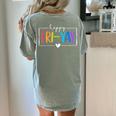 Happy Fri-Yay Fri Yay Teacher Student Friday Weekend Women's Comfort Colors T-Shirt Back Print Bay Happy Fri-Yay Fri Yay Teacher Student Friday Weekend Women's Comfort Colors T-Shirt Back Print Bay