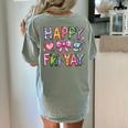 Happy Fri-Yay Teacher Fry Yay Friday Weekend Cute Fri-Yay Women's Comfort Colors T-Shirt Back Print Bay Happy Fri-Yay Teacher Fry Yay Friday Weekend Cute Fri-Yay Women's Comfort Colors T-Shirt Back Print Bay