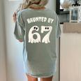 Haunted By 67 Teacher Halloween 6 7 Shirt Women's Comfort Colors T-Shirt Back Print Bay