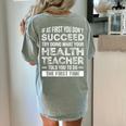 Health Teacher Tshirt Appreciation For Men Women Women's Comfort Colors T-Shirt Back Print Bay