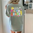 Hello Fifth Grade Team 5th Grade Back To School Teacher Kids Women's Comfort Colors T-Shirt Back Print Bay