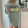 Hello Pre-K Team Preschool Teacher Kids Back To School Women's Comfort Colors T-Shirt Back Print Bay Hello Pre-K Team Preschool Teacher Kids Back To School Women's Comfort Colors T-Shirt Back Print Bay