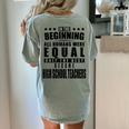 High School Teacher Personalized Women's Comfort Colors T-Shirt Back Print Bay High School Teacher Personalized Women's Comfort Colors T-Shirt Back Print Bay