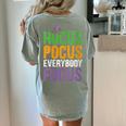 Hocus Pocus Everybody Focus Teacher Halloween Women's Comfort Colors T-Shirt Back Print Bay Hocus Pocus Everybody Focus Teacher Halloween Women's Comfort Colors T-Shirt Back Print Bay