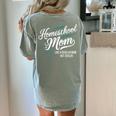 Homeschool Life Homeschool Mom Homeschool Dad Teacher Kids Women's Comfort Colors T-Shirt Back Print Bay