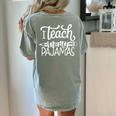 Homeschool Mom Teacher I Teach In My Pajamas For Women Women's Comfort Colors T-Shirt Back Print Bay