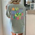 We Are Hungry For Learning Teacher Life Back To School Women's Comfort Colors T-Shirt Back Print Bay