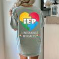 IEP I Encourage Progress Special Education School Teacher Women's Comfort Colors T-Shirt Back Print Bay IEP I Encourage Progress Special Education School Teacher Women's Comfort Colors T-Shirt Back Print Bay