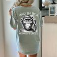 Well I'Ll Be a Monkey's Uncle Teacher And Student Women's Comfort Colors T-Shirt Back Print Bay Well I'Ll Be a Monkey's Uncle Teacher And Student Women's Comfort Colors T-Shirt Back Print Bay