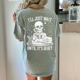 I'Ll Wait Until It's Quiet Tshirt Skeleton Teacher Halloween Women's Comfort Colors T-Shirt Back Print Bay I'Ll Wait Until It's Quiet Tshirt Skeleton Teacher Halloween Women's Comfort Colors T-Shirt Back Print Bay