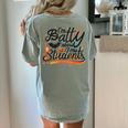 I'm Batty About My Students Watercolor Bat Teacher Halloween Women's Comfort Colors T-Shirt Back Print Bay
