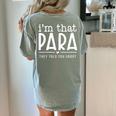 I'm That Para They Told You Abou Paraprofessional Teacher Women's Comfort Colors T-Shirt Back Print Bay I'm That Para They Told You Abou Paraprofessional Teacher Women's Comfort Colors T-Shirt Back Print Bay