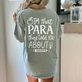 I'm That Paraprofessional They Told You About Retro Teacher Women's Comfort Colors T-Shirt Back Print Bay I'm That Paraprofessional They Told You About Retro Teacher Women's Comfort Colors T-Shirt Back Print Bay