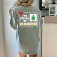 I'm Working For Christmas Break 5 Stars Christmas Teacher Women's Comfort Colors T-Shirt Back Print Bay