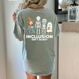 Inclusion Isn't Scary SLP Halloween Costume Sped Teacher Women's Comfort Colors T-Shirt Back Print Bay Inclusion Isn't Scary SLP Halloween Costume Sped Teacher Women's Comfort Colors T-Shirt Back Print Bay