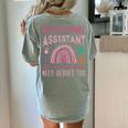 Instructional Assistant Because Teacher Need Hero Learning Women's Comfort Colors T-Shirt Back Print Bay