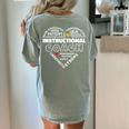 Instructional Coach Heart Teachers Appreciation Women's Comfort Colors T-Shirt Back Print Bay Instructional Coach Heart Teachers Appreciation Women's Comfort Colors T-Shirt Back Print Bay