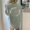 Irrational But Well Rounded Pi Day Math Teacher Student Geek Women's Comfort Colors T-Shirt Back Print Bay