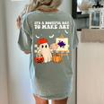 It's A Bootiful Day To Make Art Groovy Art Teacher Halloween Women's Comfort Colors T-Shirt Back Print Bay It's A Bootiful Day To Make Art Groovy Art Teacher Halloween Women's Comfort Colors T-Shirt Back Print Bay