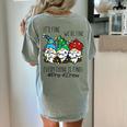 It's Fine We'Re Fine Gnome Pre-K Teacher Christmas Light For Men Women Women's Comfort Colors T-Shirt Back Print Bay