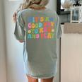 Its A Good Day To Run And Play PE Teacher Physical Education Women's Comfort Colors T-Shirt Back Print Bay