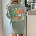 I´m Not Bossy I´m The Teacher Graduation Men Women Women's Comfort Colors T-Shirt Back Print Bay