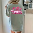 My Job Is Teach Pink Retro Female Teacher Life Women Women's Comfort Colors T-Shirt Back Print Bay My Job Is Teach Pink Retro Female Teacher Life Women Women's Comfort Colors T-Shirt Back Print Bay