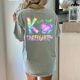 K Is For Kindergarten Teacher Tie Dye Back To School Kinder Women's Comfort Colors T-Shirt Back Print Bay