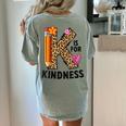 K Is For Kindness Unity Day Teacher Kids Women's Comfort Colors T-Shirt Back Print Bay K Is For Kindness Unity Day Teacher Kids Women's Comfort Colors T-Shirt Back Print Bay