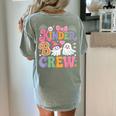 Kinder Boo Crew Kindergarten Teacher Student Halloween Women's Comfort Colors T-Shirt Back Print Bay